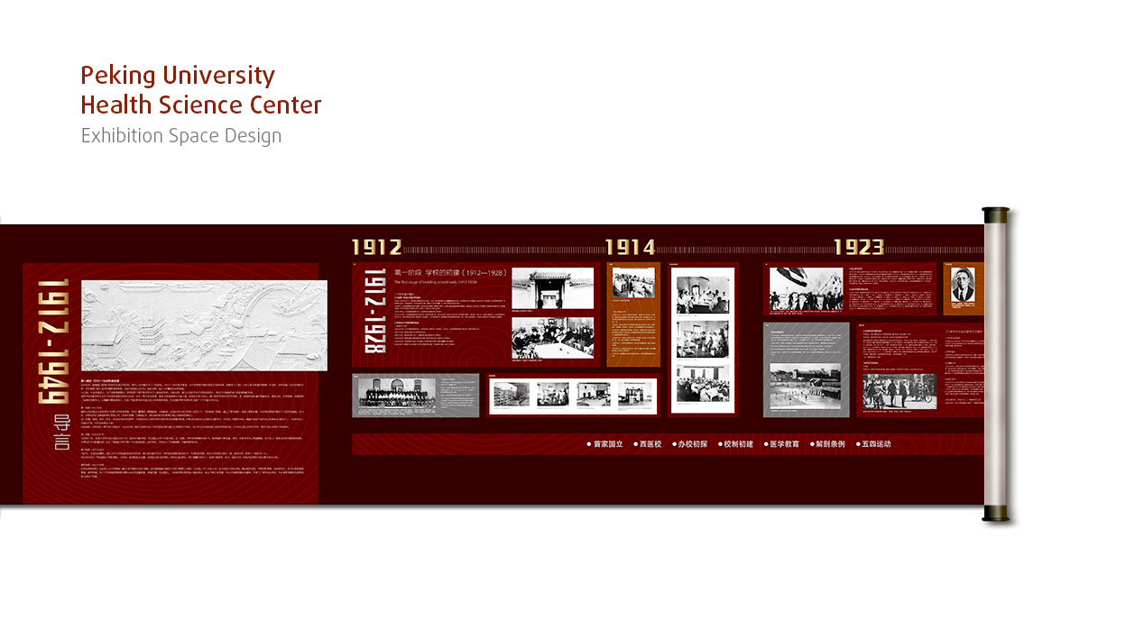 北京大学医学部百年历程展览设计