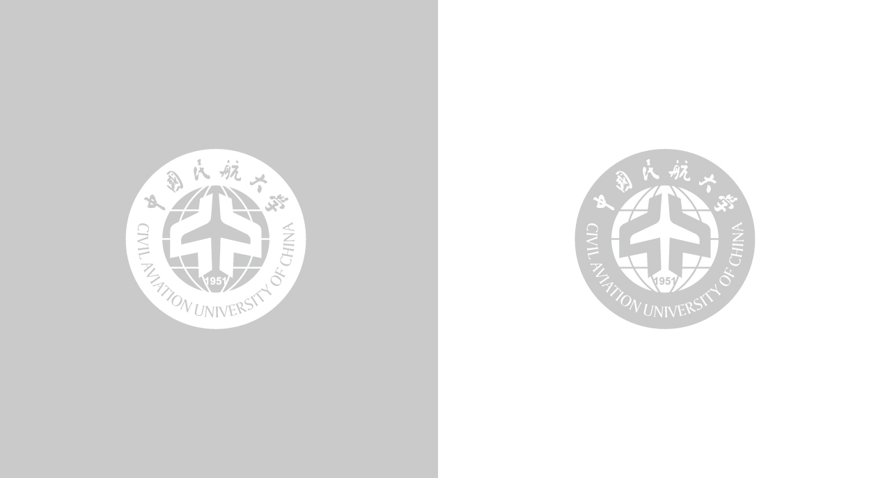 中国民航大学标志logo设计+VI设计